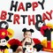 Colorful Celebrations: 16-Inch Mylar Foil Happy Birthday Balloons Banner - Eco-Friendly Decor for All Ages!